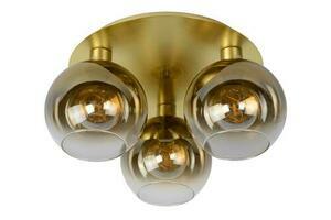 Plafond Lucide Marius Gold 3-flammig LED E27 Metall Glas 74114/03/02 small 1