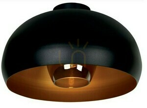 Plafond Lucide SHARAN Schwarz Stahl Vintage E27 38 cm 30186/38/30 small 0