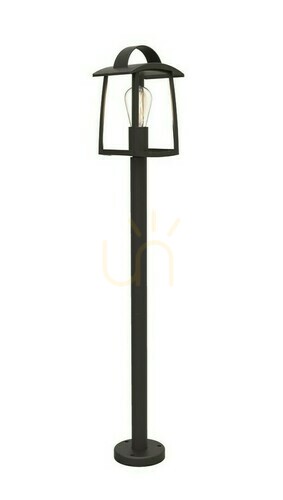 Prüfen Wegeleuchte Lutec Kelsey 7273605012 schwarz Aluminium Glas 103,5 cm