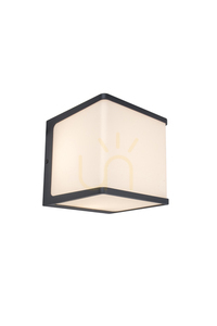 Außenwandleuchte Lutec DOBLO 5105001125 LED 24W Anthrazit Aluminium 15x15 cm small 0