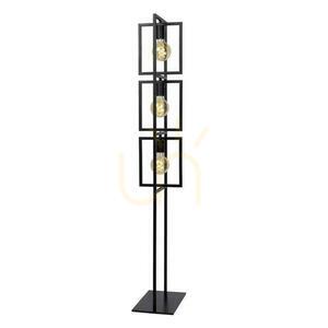 Stehleuchte Lucide LUUK 3-flammig schwarz Metall Vintage 00726/03/30 small 2