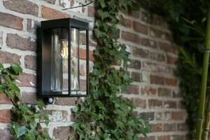 Außenwandleuchte Lutec FLAIR schwarz Aluminium Glas 6988804012 small 1