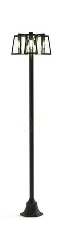 Prüfen Wegeleuchte Lutec FIA 7290903012 schwarz 3-flammig 186,8 cm