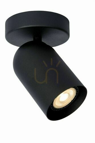 Prüfen Wandleuchte Lucide PUNCH schwarz Metall GU10 dimmbar 13958/01/30