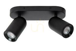 Strahler Lucide Punch 2-flammig Schwarz Metall GU10 13958/02/30 small 1