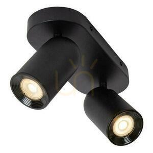 Strahler Lucide Punch 2-flammig Schwarz Metall GU10 13958/02/30 small 5