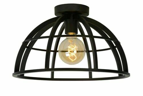 Prüfen Plafond Lucide DIKRA Schwarz Metall 40 cm 76164/40/30