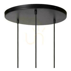 Pendelleuchte Lucide Yunkai Japandi Holz Schwarz 3-flammig 60 cm 10413/03/72 small 7