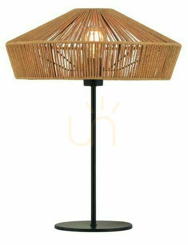Prüfen Tischleuchte Lucide YUNKAI Holz schwarz Japandi 40 cm 10513/40/72