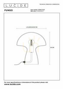 Tischleuchte Lucide Fungo Glas E27 10514/01/53 small 4