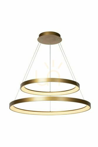 Prüfen Pendelleuchte Lucide VIDAL Gold Metall LED 92W 78 cm 46403/92/02