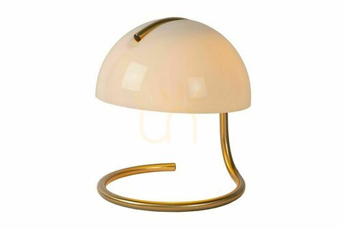 Prüfen Tischleuchte Lucide Cato Weiß Gold Metall Retro 46516/01/31