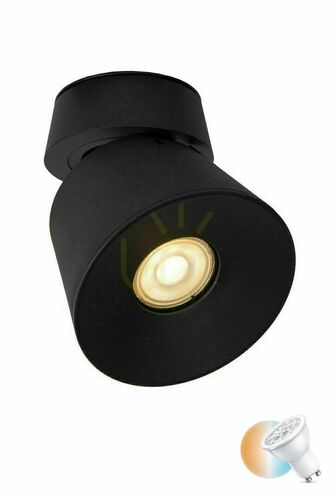 Prüfen Deckenstrahler Lucide TRIGONO schwarz GU10 10,5 cm 09935/01/30