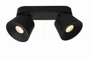 Plafond Lucide TRIGONO Schwarz Metall LED dimmbar GU10 2-flammig 09935/02/30 small 4