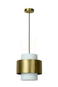 Pendelleuchte Lucide FIRMIN Gold Glas Stahl Retro 45497/30/02 small 1
