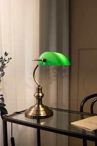 Tischlampe Markslojd BANKERS 105931 grün Metall Glas 42 cm small 1