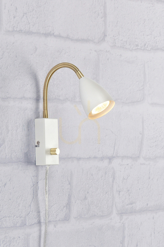 Prüfen Wandlampe Markslojd CIRO 106588 Flex Weiß Metall Dimmer 1-flammig