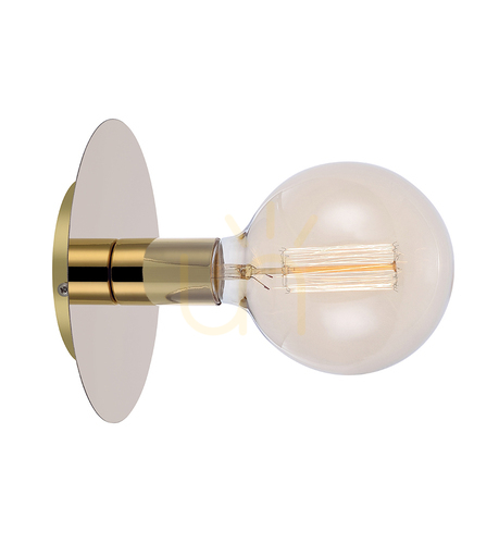 Prüfen Wandlampe Markslojd Disc Messing Metall 18 cm 106154