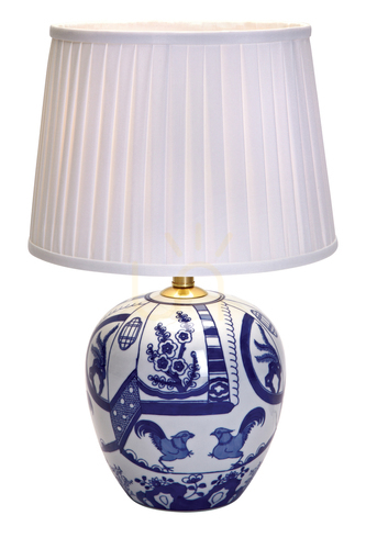 Prüfen Tischlampe Markslojd Göteborg 105000 weiß Keramik Stoffschirm 48 cm