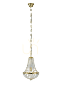 Pendelleuchte Markslöjd Gränsö 106118 transparent Kristall Metall 30 cm small 0