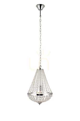 Prüfen Pendelleuchte Markslojd GRANSO 104889 Chrom Kristall Transparent 30 cm