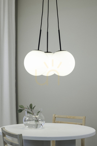 Pendelleuchte Markslojd Dione 3-flammig Schwarz Weiß Metall 54 cm 108418 small 1