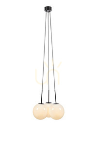 Pendelleuchte Markslojd Dione 3-flammig Schwarz Weiß Metall 54 cm 108418 small 0