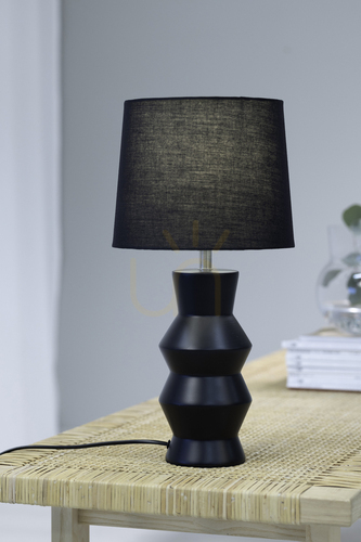 Prüfen Tischlampe Markslojd SIENNA 108447 schwarz Keramik 46 cm