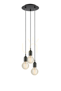 Pendelleuchte Markslojd BRONX 3-flammig rund schwarz Metall 108452 small 0