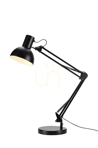 Prüfen Schreibtischlampe Markslojd Architect 108453 schwarz Metall verstellbar E27 80 cm