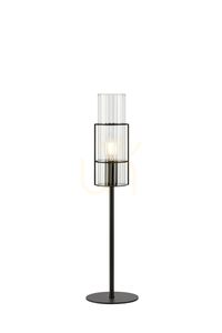 Tischlampe Markslojd TUBO 108555 Schwarz/Klar Metall/Glas 50 cm small 0
