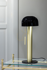 Tischlampe Markslojd Costa 108576 schwarz gebürstetes Messing Metall 46 cm small 1