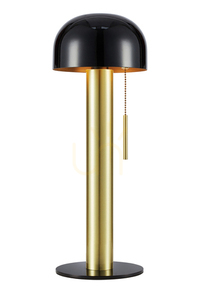 Tischlampe Markslojd Costa 108576 schwarz gebürstetes Messing Metall 46 cm small 0