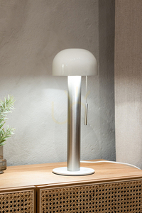 Tischlampe Markslojd Costa 108577 Weiß Nickel Metall 46 cm small 1