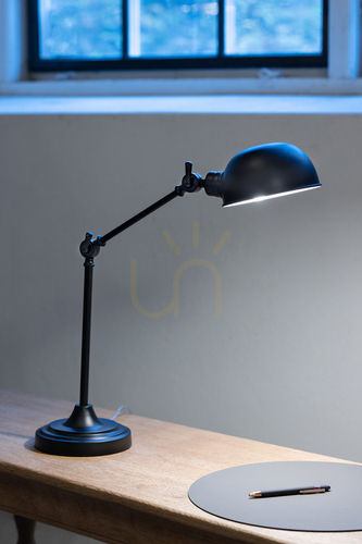 Prüfen Tischlampe Markslojd PORTLAND 108584 schwarz Metall 67 cm