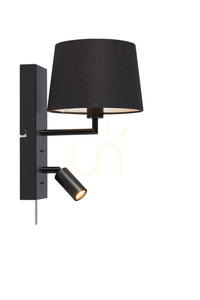 Wandlampe Markslojd Como 2-flammig Schwarz Metall 108595 small 0