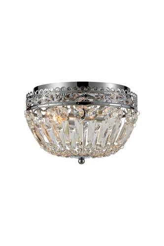 Prüfen Plafond Markslojd Etienne 2-flammig Chrom Glas 25 cm 108599