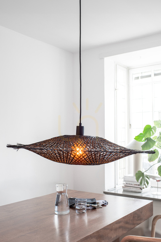 Prüfen Pendelleuchte Markslojd Kumo 75 cm schwarz Bambus Metall 108671