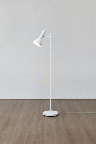 Prüfen Bodenlampe Markslojd METRO 108687 Weiß Eisen 137 cm 1-flammig