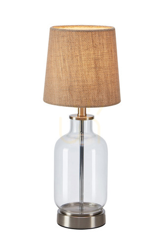 Prüfen Tischlampe Markslojd COSTERO 108693 Glas Jute Transparent Natur 43 cm