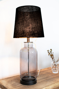 Tischlampe Markslojd Costero 108696 Schwarz Rauchglas 60 cm small 1