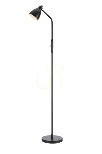 Prüfen Bodenlampe Markslojd STORY 108713 schwarz Metall 143 cm