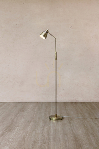Prüfen Bodenlampe Markslojd Story 108715 Antik Metall 143 cm