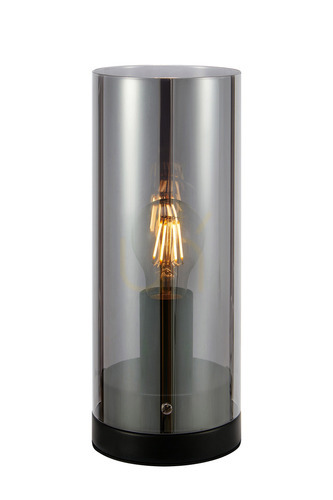Prüfen Tischlampe Markslojd POST 108734 Rauchglas Schwarz 29 cm