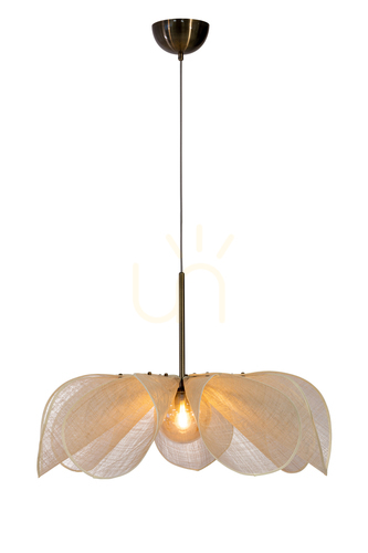 Prüfen Pendelleuchte Markslojd STYRKA 108661 Natur Antikmessing 75 cm