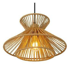 Pendelleuchte Lucide TASMAN 3-flammig Holz Gold Japandi 10420/03/72 small 2