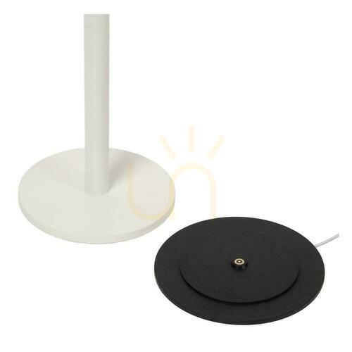 Prüfen Lucide ANTRIM Akku-LED-Stehleuchte zum Lesen weiß 120 cm mit kabelloser Ladestation 27703/02/31