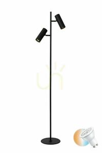 Stehleuchte Lucide CLUBS schwarz Aluminium GU10 2-flammig 09739/02/30 small 0