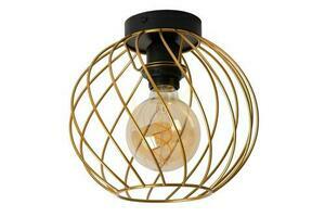 Plafond Lucide DANZA Gold Schwarz Metall 25 cm E27 21128/25/02 small 1