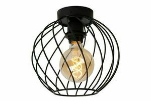 Plafond Lucide DANZA Schwarz Metall 25 cm LED E27 21128/25/30 small 0